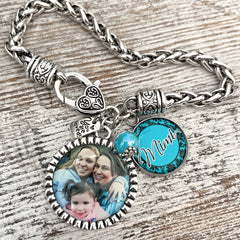Mimi Gifts-Grandma Photo Bracelet from Grandchildren-Custom Photo Mom Gift-Christmas Gifts for Grandma-Nana Gift-Mimi-Great Grandma-Gigi-Aunt