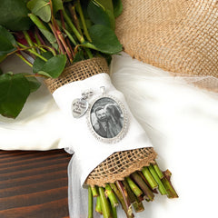 Photo Memorial Bouquet Charm for Wedding-Bridal Memory Loss of Loved One