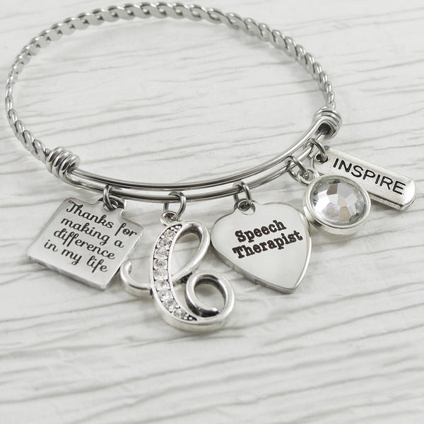 Speech Therapist Gifts, Speech Therapy, Thank you Therapist Gifts, Personalized Jewelry- Inspire, Special Needs