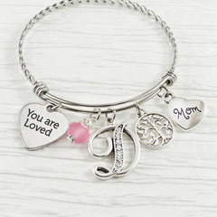 Mom GIFT, Personalized You are loved Mom Jewelry, Tree charm, Birthday Gift, Mother's Day for Moms