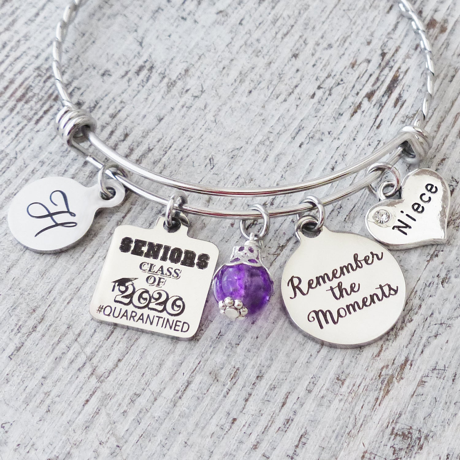Niece Quarantine Graduation Gifts, Seniors Class of 2021 #Quarantined Jewelry-Remember the Moments