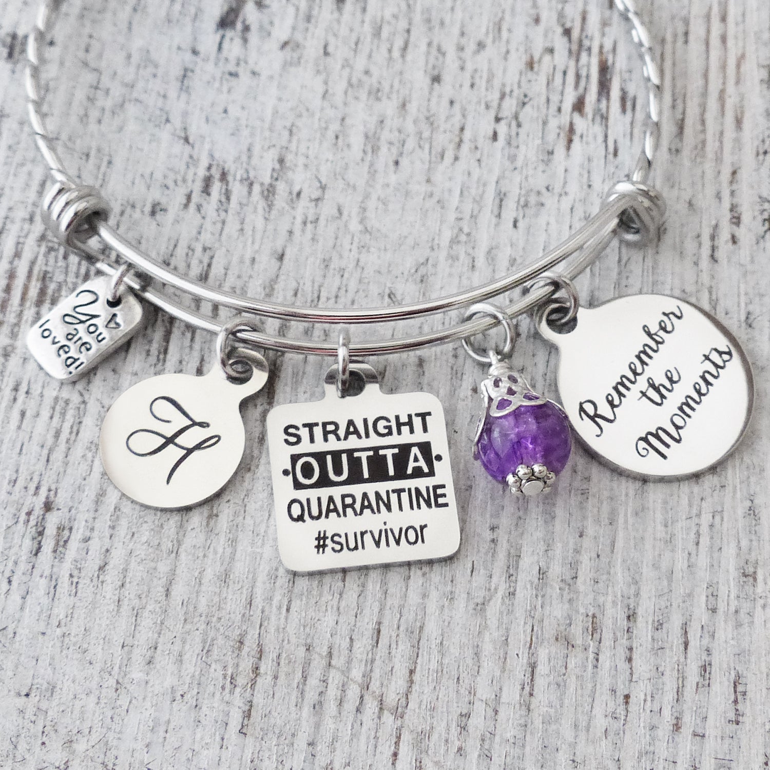 Quarantine Gifts, Graduation Jewelry, Birthday Quarantined Gifts-Straight Outta Quarantine #Survivor