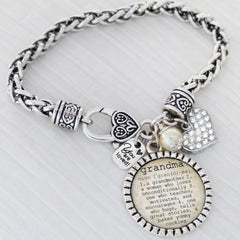 GRANDMA GIFT, Grandma Dictionary Meaning Jewelry, Gifts for Grandma, Mother's Day Jewelry, Grandma Bracelet