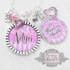 STEP DAUGHTER WEDDING Gift - Personalized Wedding Necklace - Gift for Flower Girl - Wedding- Little Girl - Gift From Bride - Blended Family