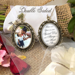 Photo Bouquet Charm for Bridal Bouquet-Loss of Loved One Remembrance Gift