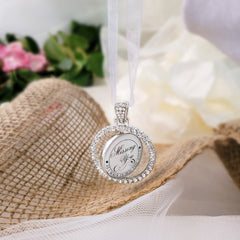 Wedding Memorial Bouquet Charm for Bridal Bouquet-Photo Memory Gifts-Loss of Loved One