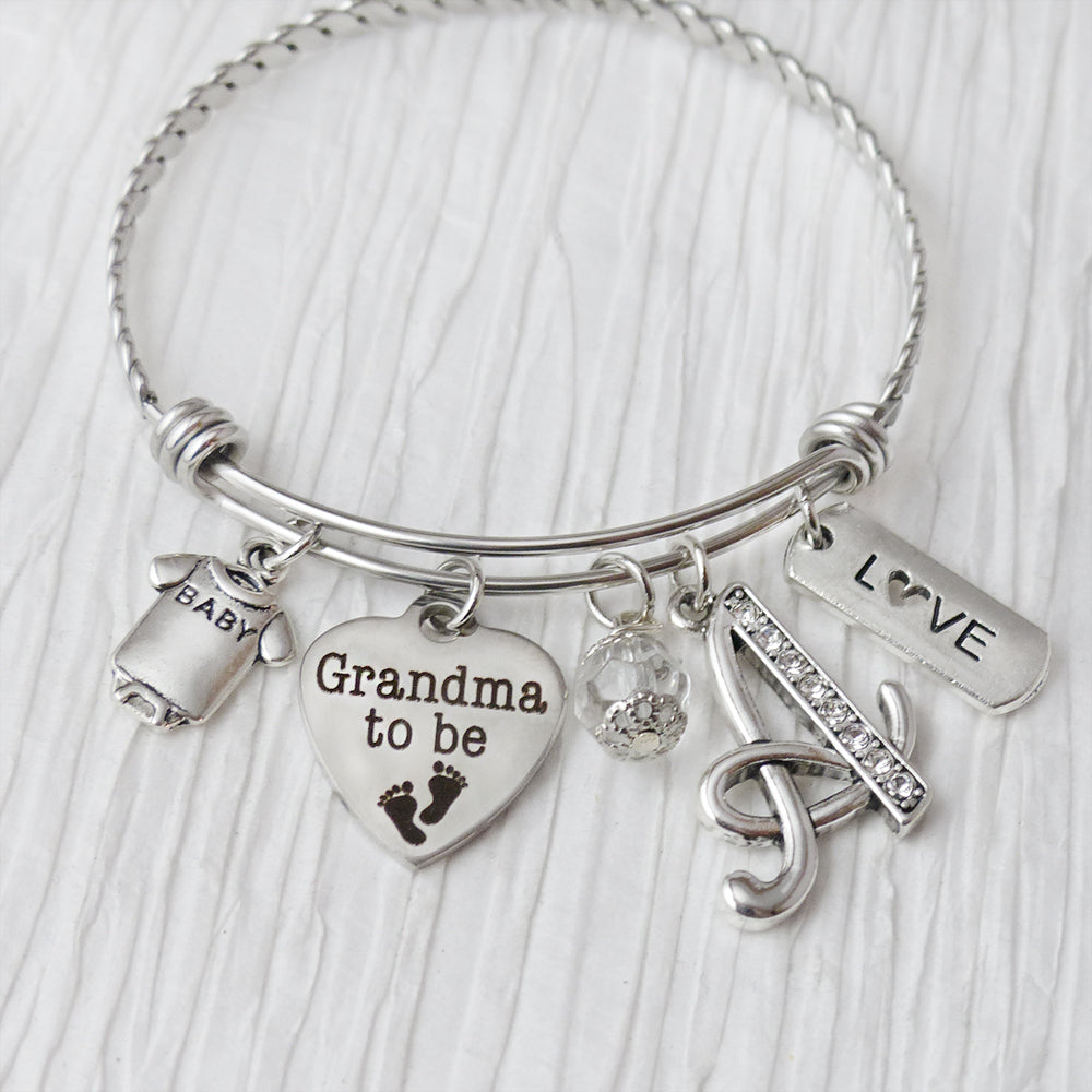 Grandma to be Bracelet-Bangle Bracelet-First time Grandma
