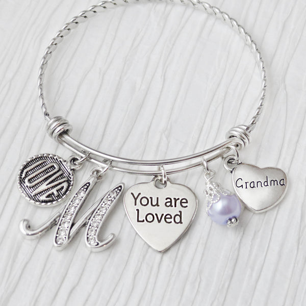 Grandma GIFT, Grandma Bracelet, You are Loved Charm, Gifts for Grandma, Charm Bracelet, Love Charm, Mother's Day Gifts
