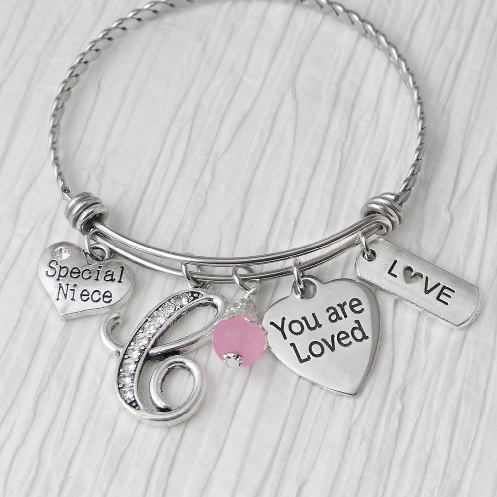 The Love Between, an Aunt and Niece, Knows No Distance, Aunt, Niece, Aunt  Niece, Gifts For, Silver Bracelet, Charm Bracelet, Personalized - Etsy