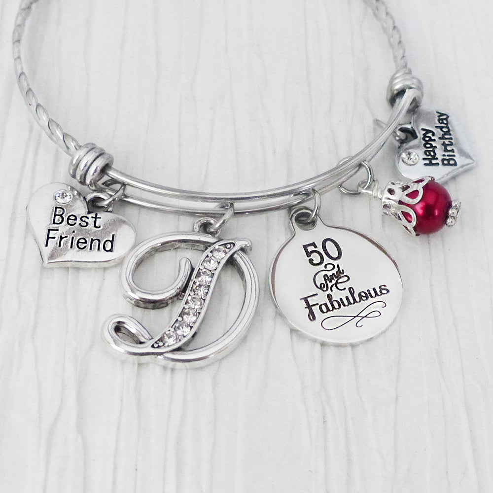 75 and Fabulous Birthday Gift for Friend Birthday Charm Bracelet One S -  Jules Obsession