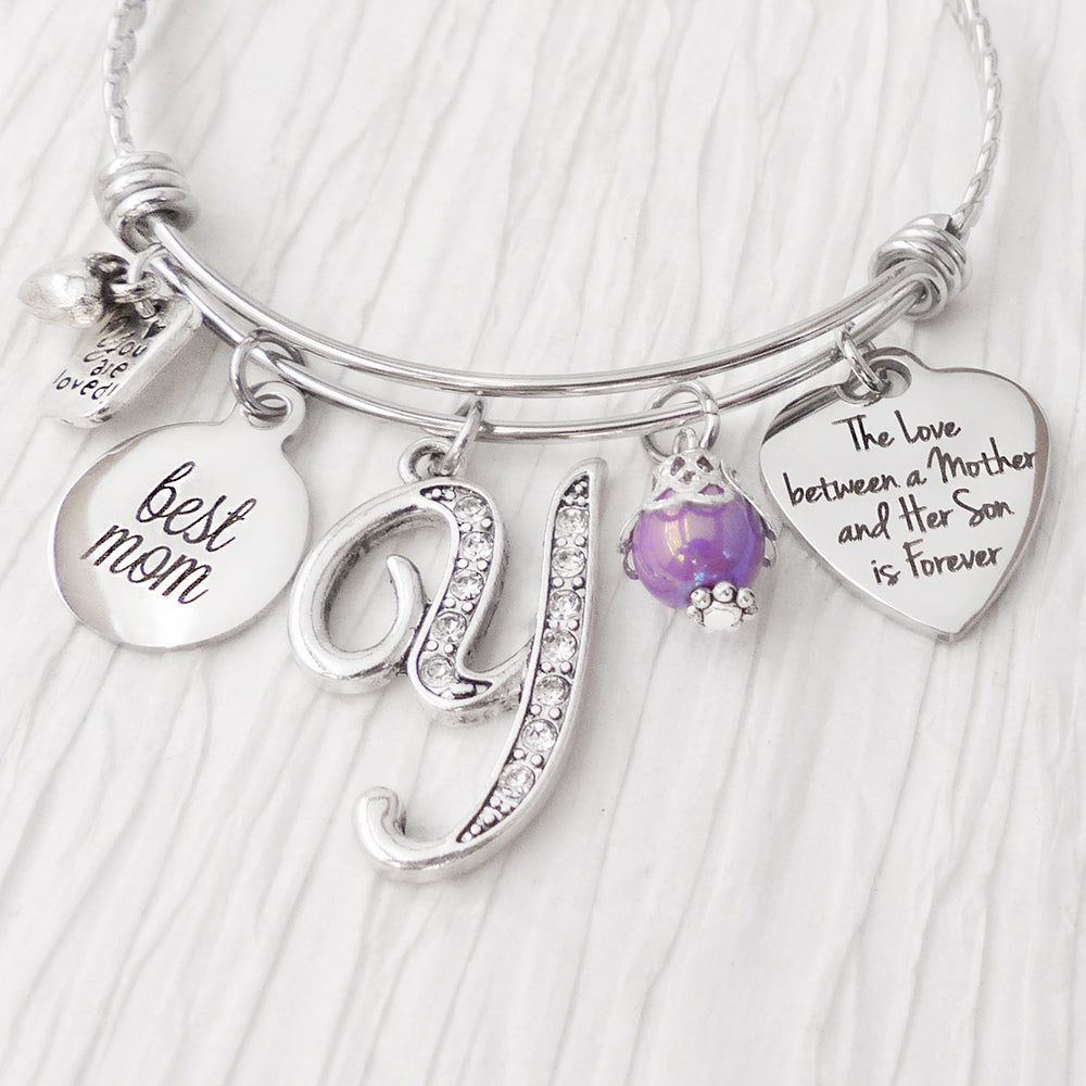 Personalized Gifts for Daughter Mom Bangle, Best Friend Gifts