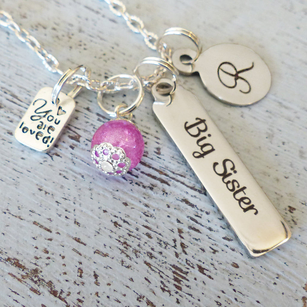 Sugartree & Co. Sister Gifts, Personalized Gifts for Sister, Sister Keychain, Pink, Thank You Gifts, Sister Birthday Gift