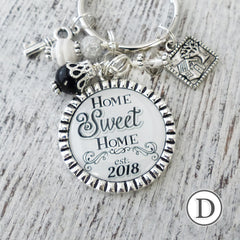 Realtor Closing Gift, New Home Keychain, Personalized Year, My First Home, House Warming Gift